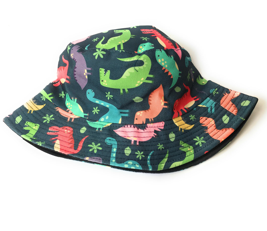 Colourful New Season Dinosaur design bucket hats summer festival hats