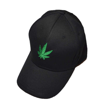 Hemp Leaf Logo Baseball cap black