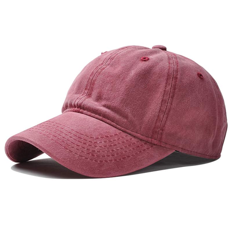 Stylish Stone wash baseball cap Succession style men`s Woman's hats ca KGM Accessories