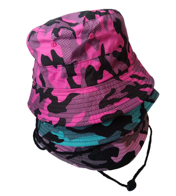 Coloured Camo Fisherman Military camouflage cotton Boonie Bush Combat  Army Bucket sun hat Camo - Outdoor festival hats