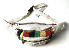 Hand made Hemp Rasta Stripe Bum Bag Fanny Pack Jamaica Reggae Music Bob Marley