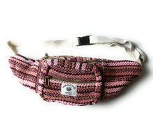 Himalaya Hand made Stripe Hemp cross body Bum Bag Fanny pack