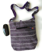 Hand made Woven cotton Hippy Boho cross body shoulder Bag