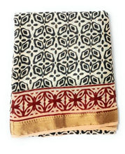 Cotton Sarong Gold border