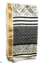 Cotton Sarong Gold border