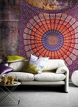 Mandala design Indian cotton Bedroom Home wall hanging bed cover Tapestry Throw