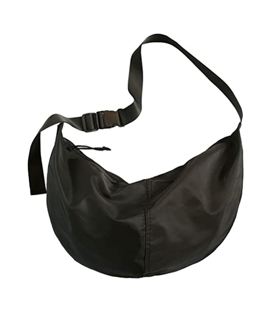 Minimalist Half Moon Bag Nylon Dumpling Bag Crescent Student Cross Body Bag Messenger Sling Bag School Bags