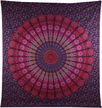 Mandala design Indian cotton Bedroom Home wall hanging bed cover Tapestry Throw