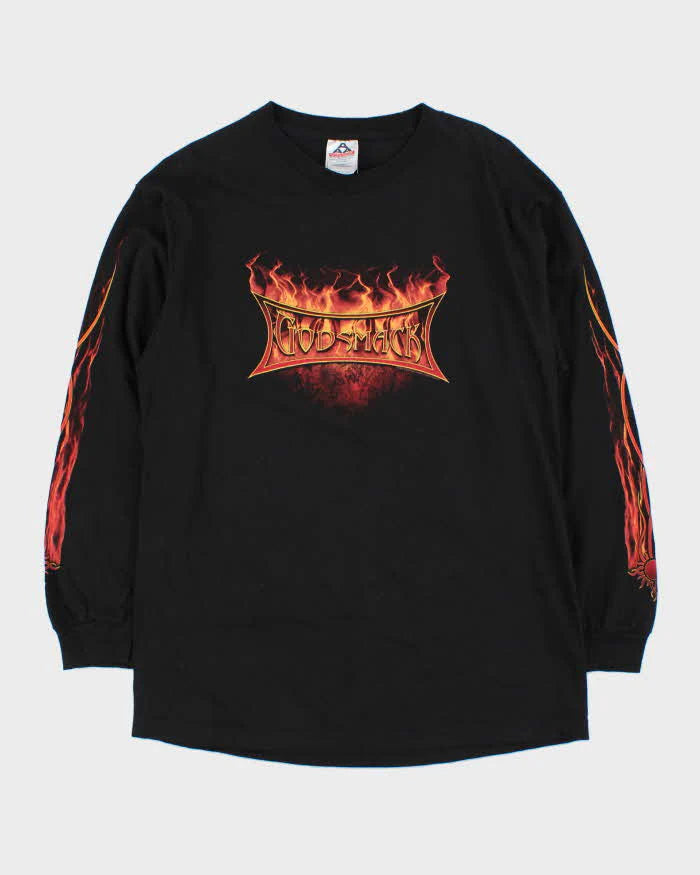 Vintage 2004 Godsmack US Faceless Tour Alstyle Long Sleeve Crewneck T-Shirt - L