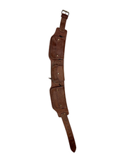 Leather Belt Bag, Hip Bag, Waist Bag, Travel Belt, Utility Belt with Four Pockets, Unisex, Handmade from Naturally Tanned Leather.