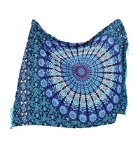 Colourful Mandala printed Rayon Sarong wrap Beach Scarf