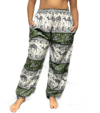 Pattern Summer draw string trousers