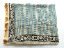 Large Indian super fine cotton Lurex Sarong wrap Beach Scarf