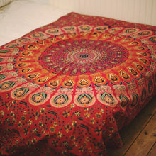 Mandala design Indian cotton Bedroom Home wall hanging bed cover Tapestry Throw