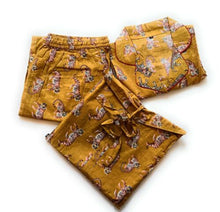 Tiger Block print 100% Cotton PJs