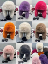 New style Big Super Fluffy TRAPPER HAT Faux fur men`s women's winter hats