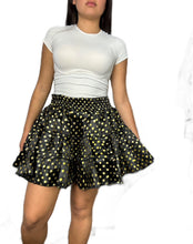 Rock Polka Dot Black Satin skirt