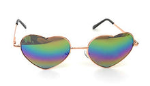KGM Accessories reflective Mirror Heart Shape Designer Sunglasses women's