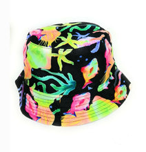 Luminous deep sea fish pattern bucket sun hat  festival outdoor holiday hats