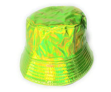 Cool New Holographic Reversible Bucket hat sun festival party hats