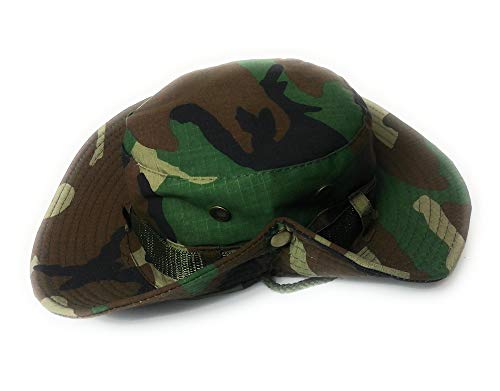 Fisherman Military camouflage cotton Boonie Bush Combat Brim Army Bucket sun hat Camo - Outdoor festival hats