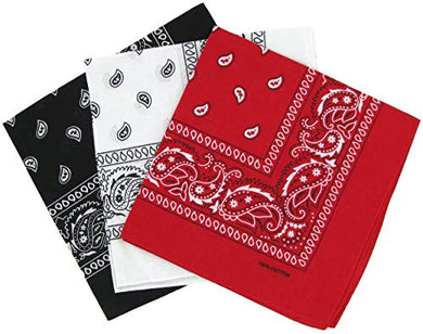3 Piece Pack bandanna set Face covering Mask headband protection - Holiday Rock music dance festival Fashion