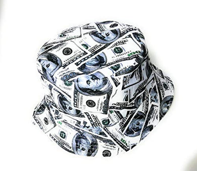Cool New Dollar $ Cash Money print bucket style sun hat