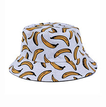 Cool Andy Warhol Style Bananas print bucket style sun hat- Festival Holiday Hats