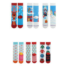 KGM Accessories 6 Pair Multi-Pack Christmas Design Knitted Cotton Socks
