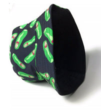 Pickle cucumber cartoon style print Festival bucket hat